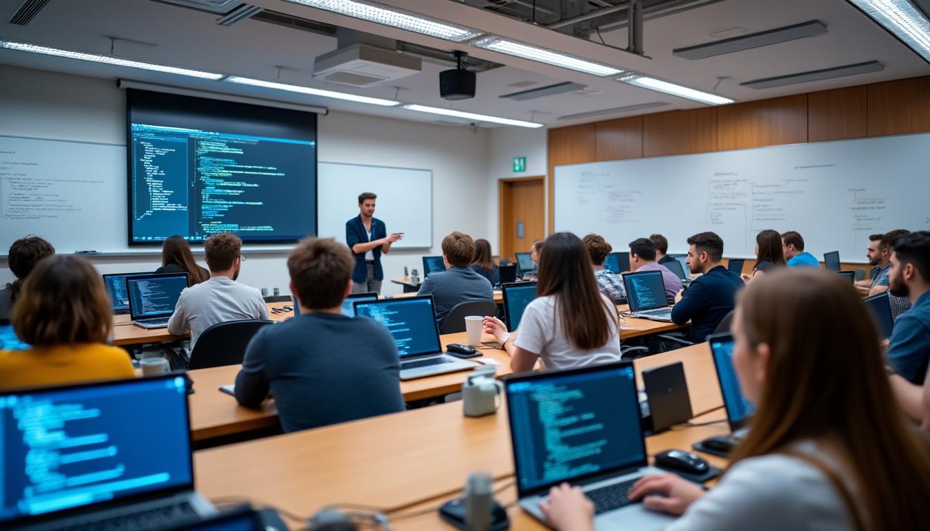 découvrez les programmes innovants des centres de formation de développeurs web en tunisie, offrant des formations à la pointe de la technologie pour préparer les étudiants aux défis du secteur numérique. rejoignez une communauté dynamique et développez vos compétences pour réussir dans le monde du développement web.