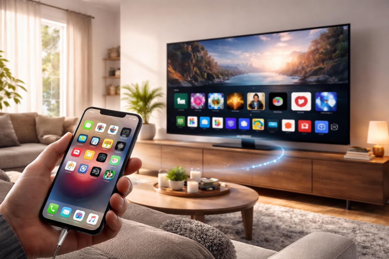 découvrez comment connecter facilement votre iphone à une tv samsung pour profiter de vos jeux et applications sur grand écran grâce à notre guide étape par étape.