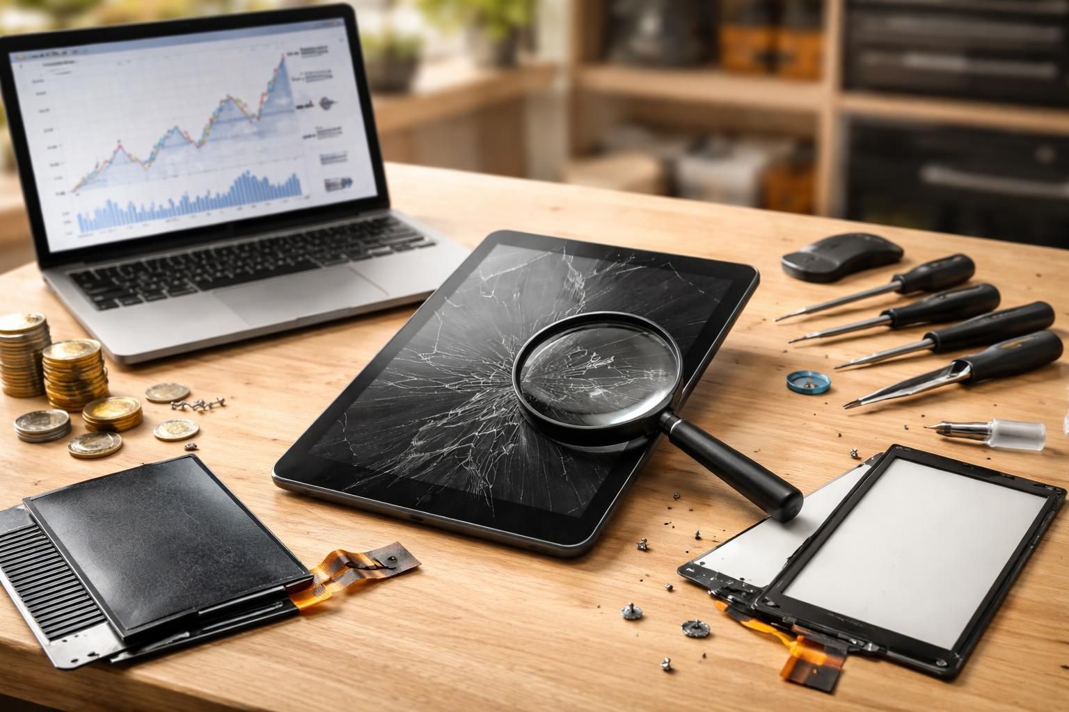 découvrez les principaux facteurs qui influencent le prix de réparation d'un écran de tablette cassé et apprenez comment estimer le coût avant de vous lancer.