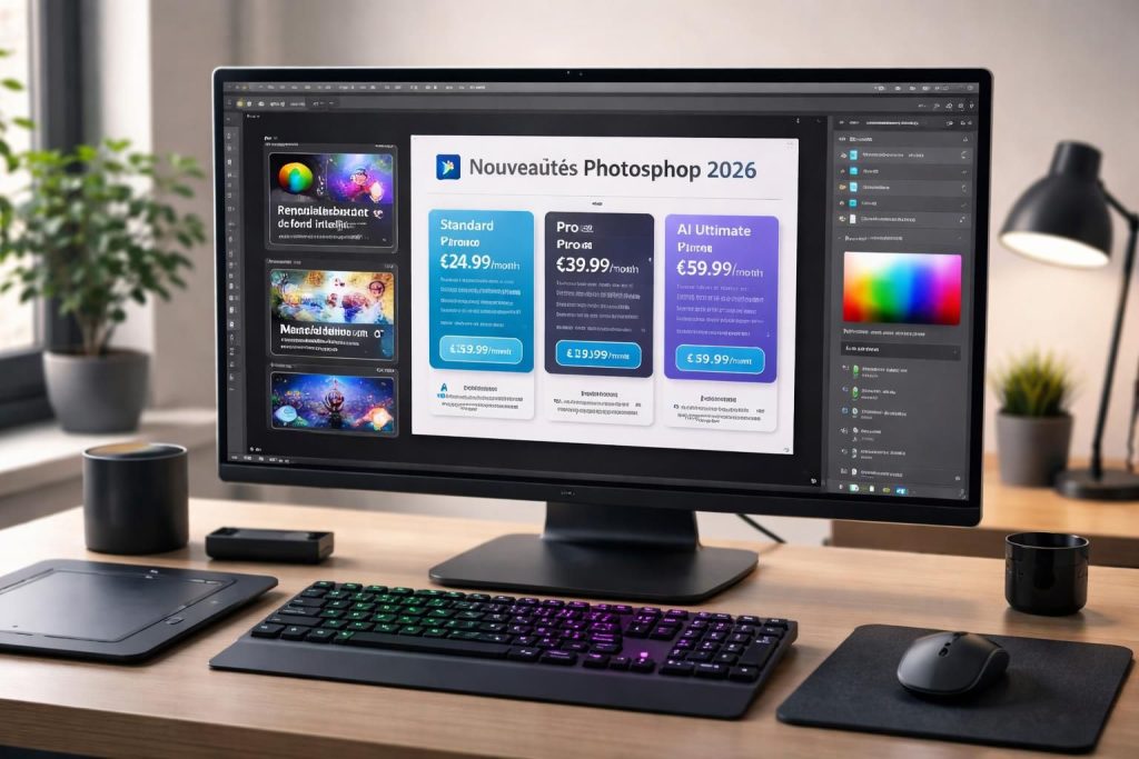découvrez les prix des nouvelles fonctionnalités de photoshop en 2026 et comment elles peuvent améliorer votre créativité et vos projets graphiques.